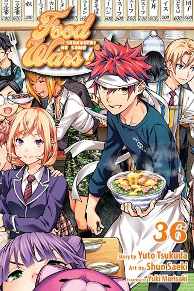Food Wars! colored manga cover