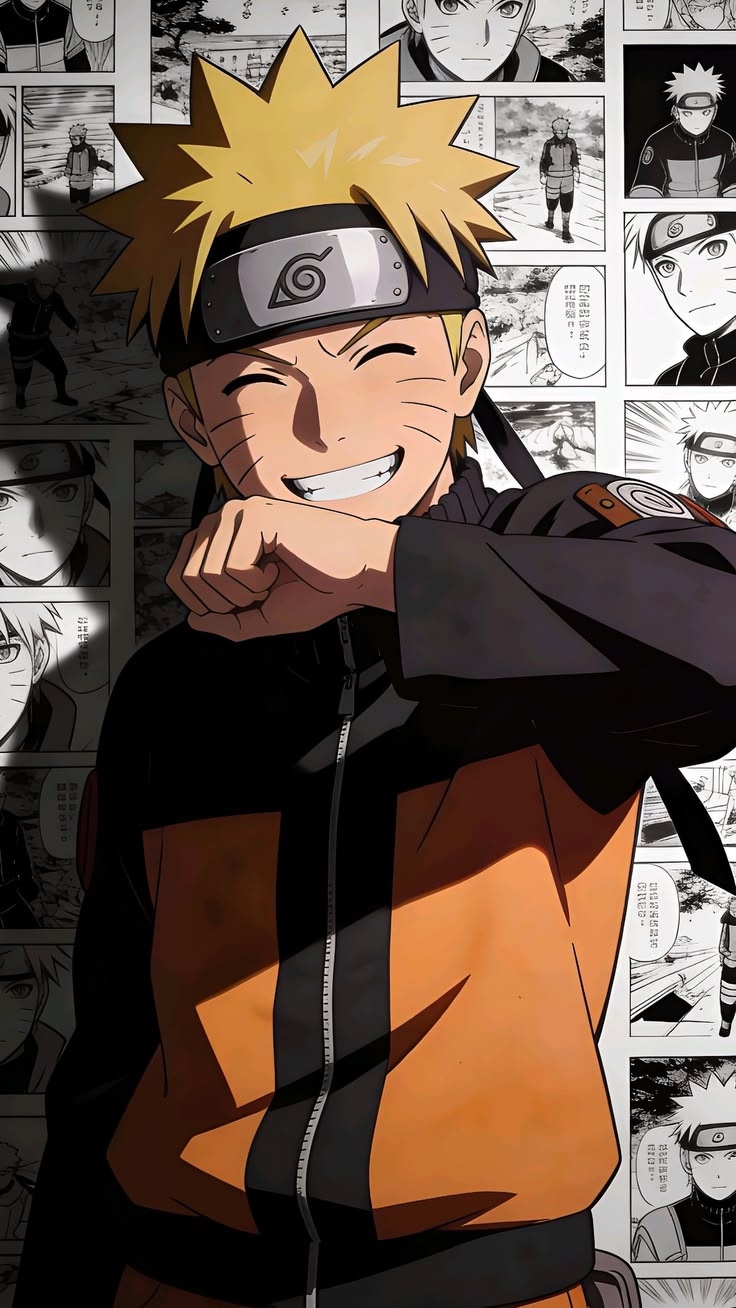Naruto colored manga cover